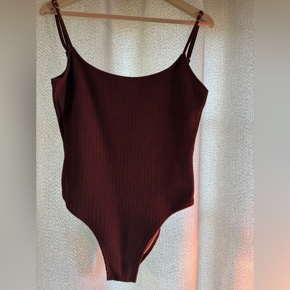 Aeropostale Brown One Piece Swimsuit